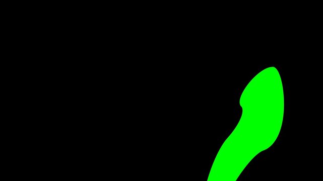 stamp warning icon video animation with black fill design and textured grunge details on a green screen chroma key background