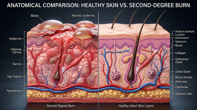 Skin Anatomy Comparison