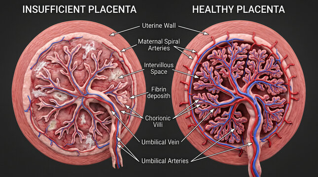 Placenta Comparison Illustration