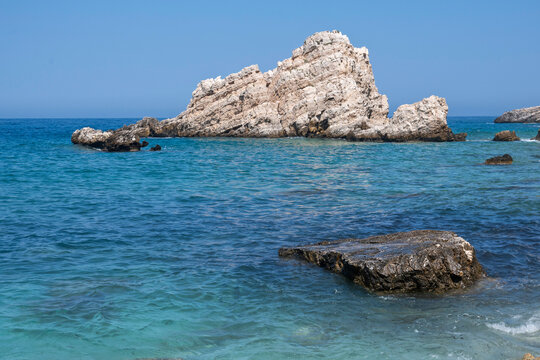 Petani Beach, at Cephalonia Island, Greece