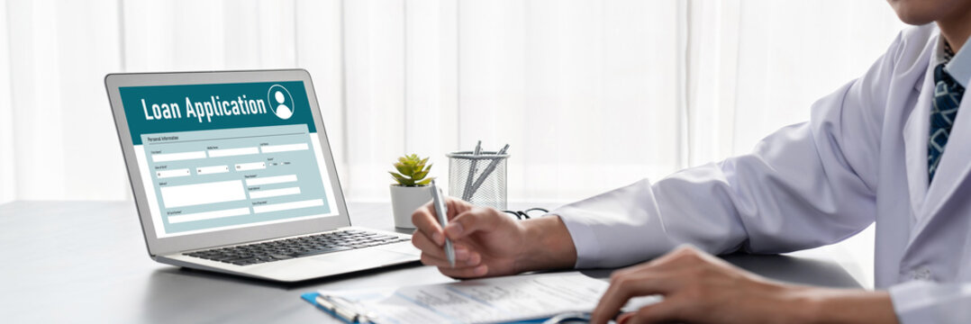 Online loan application form for brisk digital information collection on the internet network