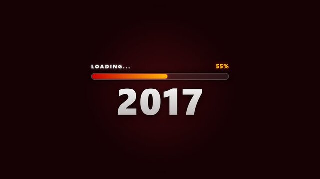 Orange loading bar with years progressing from 2004 to 2030