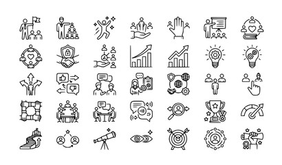 Fototapeta premium set of vector icons