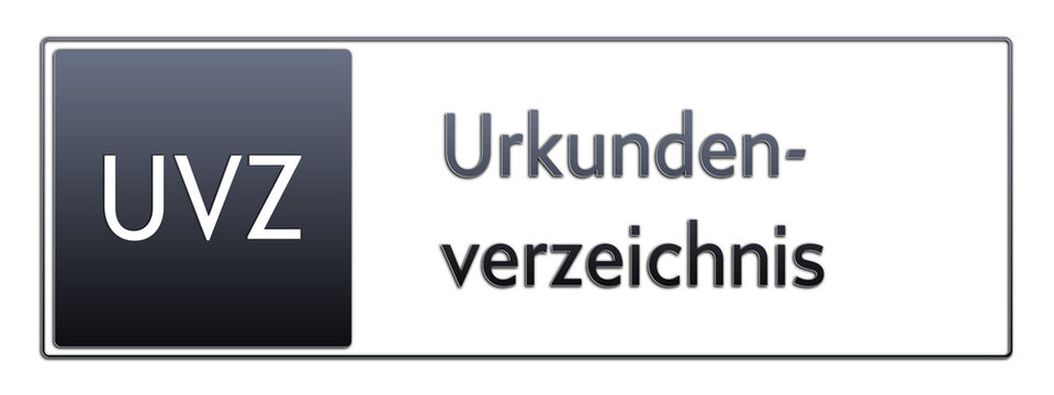 UVZ - Urkundenverzeichnis - Jura Rechts Abk&uuml;rzung