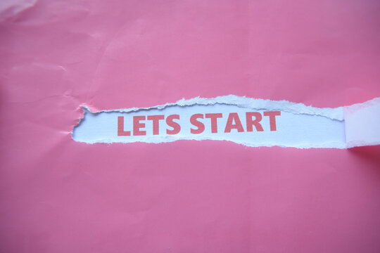 The words "LETS START" were written on the back of the torn piece of paper&mdash;a command to begin immediately.