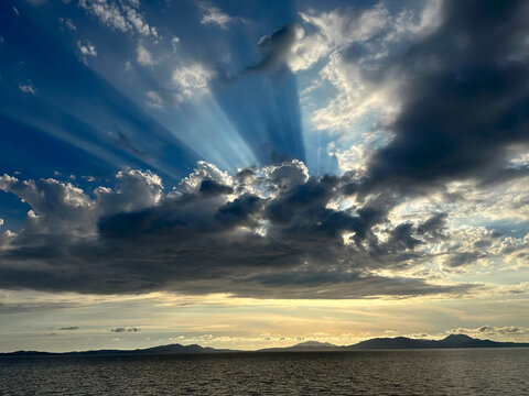 Dramatic cloud over the Ionian Sea