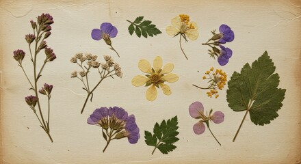 Naklejka premium Colorful floral arrangement of violets and buttercups on a light background.
