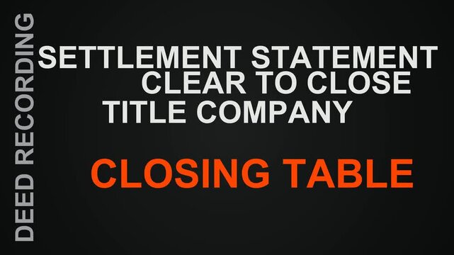 Closing Table Word Cloud
