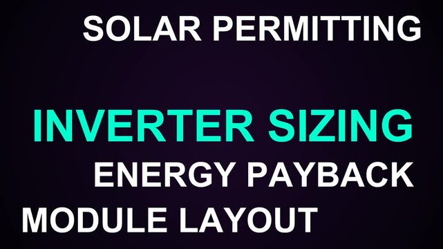 Inverter Sizing Word Cloud
