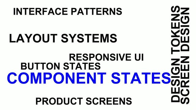 Component States Word Cloud