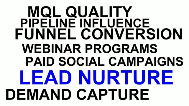 Lead Nurture Word Cloud