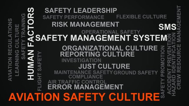 Aviation Safety Culture Word Cloud