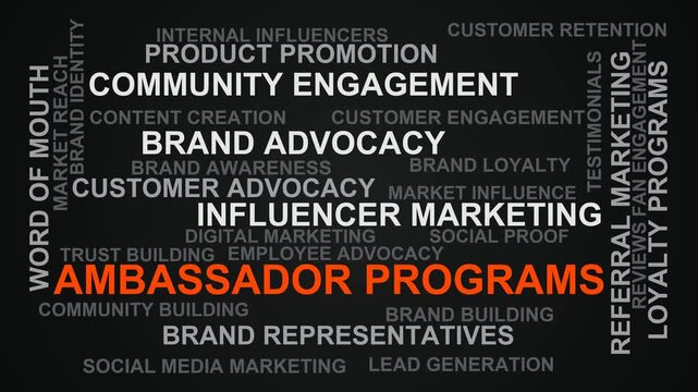 Ambassador Programs Word Cloud