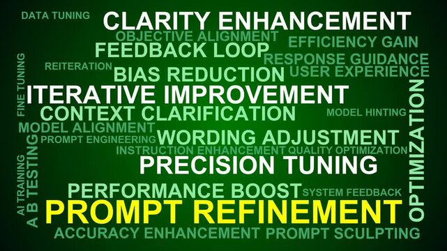 Prompt Refinement Word Cloud