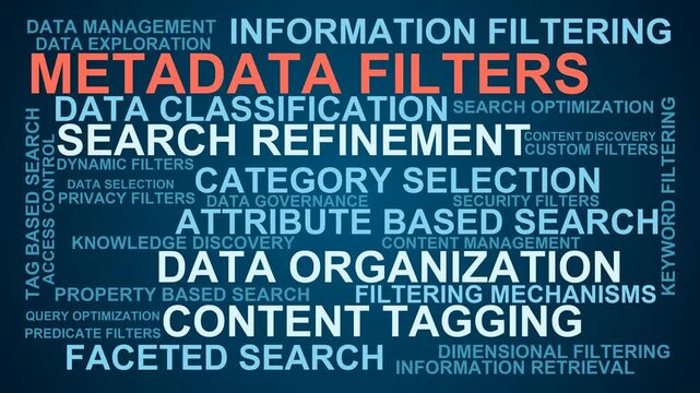 Metadata Filters Word Cloud