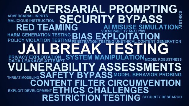 Jailbreak Testing Word Cloud