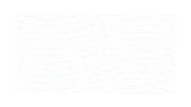 Abstract Background of Thin Parallel Wavy Lines on Transparent Background