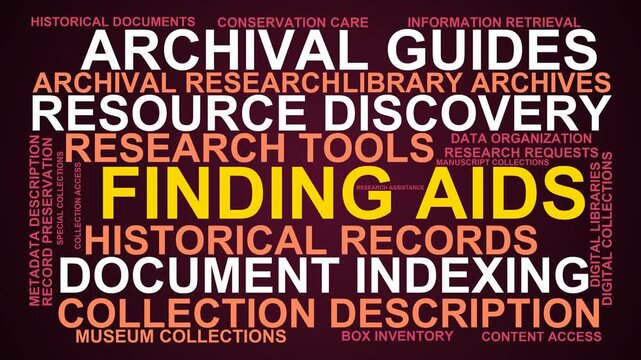 Finding Aids Word Cloud