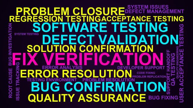 Fix Verification Word Cloud