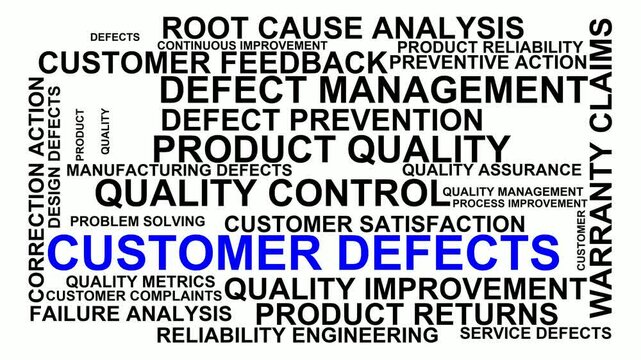 Customer Defects Word Cloud
