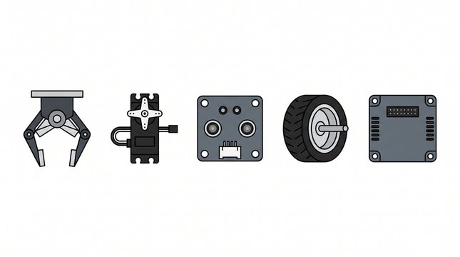 Artificial intelligence (AI) robotic components for modern engineering