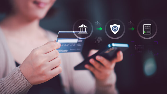Financial technology specialist secures digital payment, online banking, mobile payment, financial security, identity verification, payment authentication, cyber protection, and secure transaction.
