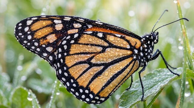 Monarch butterfly dew