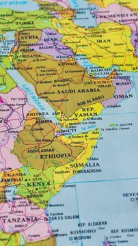 Map of the Red Sea and the Gulf of Eden