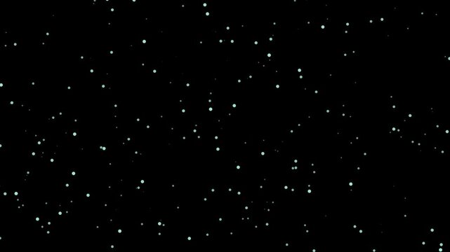 Slow Falling Snow on a Pure Black Background - 1785890662