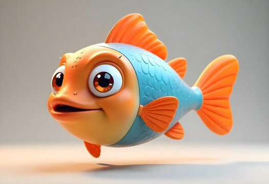 Peces de acuario, ilustraci&oacute;n de dibujos animados a mano alzada, arte lineal, p&aacute;gina para colorear para ni&ntilde;os