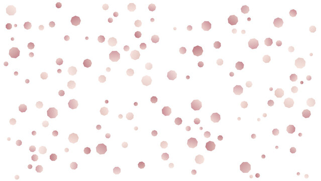 Abstract background with soft pink and rose gold bokeh dots