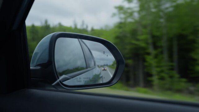 Exploring the summer landscapes of Nova Scotia from a car window