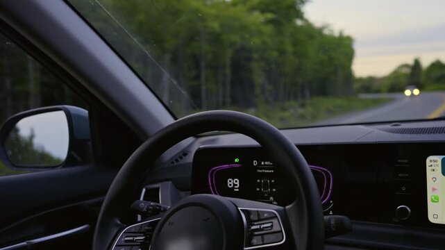 Summer drive through the beautiful landscapes of Nova Scotia, Canada