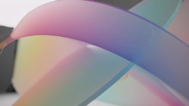 Abstract pastel gradients curve and overlap