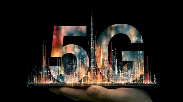 Double exposure photography of business and technology 5G wireless, mind, brain, technology, intelligence, head, human, science, digital