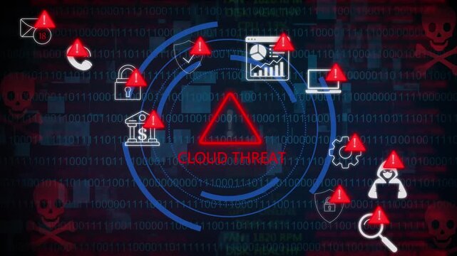Invoice critical system alert remote pending payment concept animation close up footage