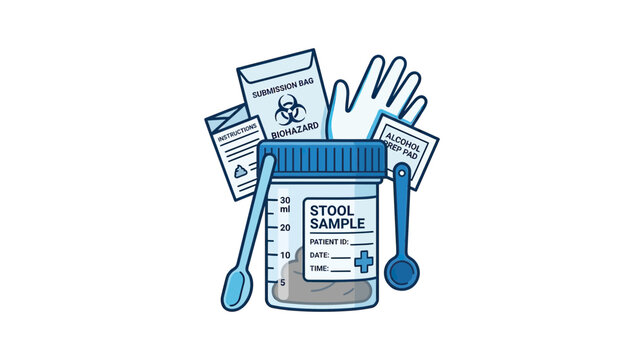 Medical Stool Sample Collection Kit with Supplies