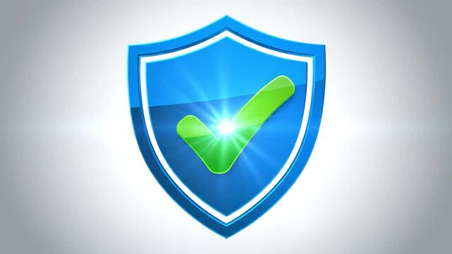 Blue shield arch icon representing security protection.