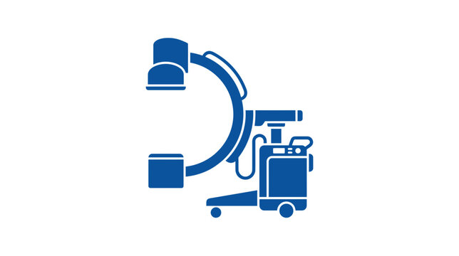 Medical Imaging C-Arm Machine Isolated