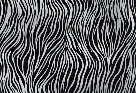 Abstract Zebra Stripe Pattern Texture Background Seamless Animal Print Design