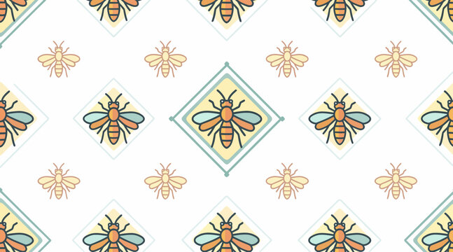 bee, insect, pattern