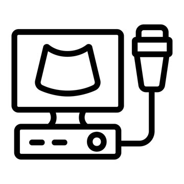 Ultrasound Line Icon
