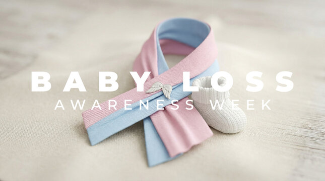 Baby Loss Awareness Week Concept Image, featuring remembrance, compassion, and support for grieving families.