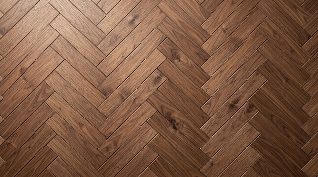 Elegant herringbone wood floor texture with natural brown grain. Perfect for interior design backgrounds and architectural concepts.