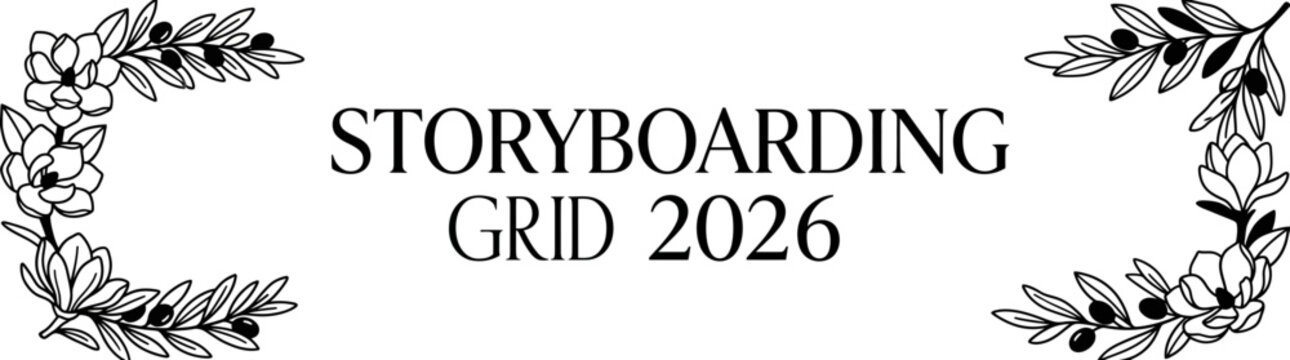 Professional Vertical Storyboard Grid Layout Template for Creative Video Planning 2026 Design