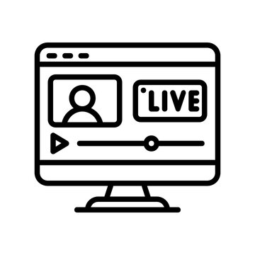 streaming lesson icon