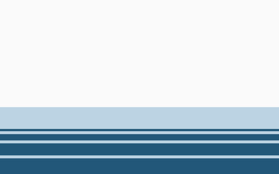 Minimalist pastel blue and navy blue stripe background with copy space, simple horizontal line banner template