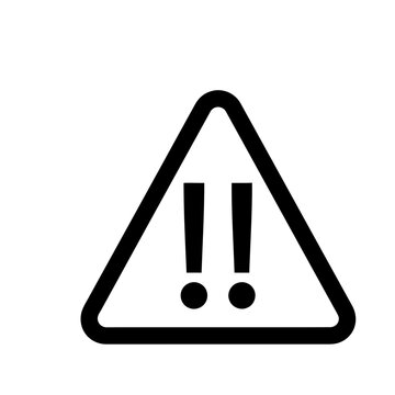 Warning Sign with Double Exclamation Marks