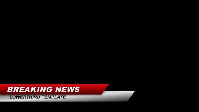 Sleek Breaking News Broadcast Lower Third Graphic