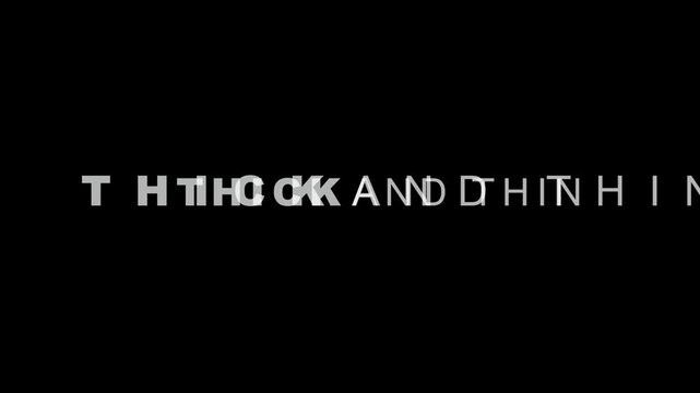 Modern Thick Thin Minimalist Typography Title
